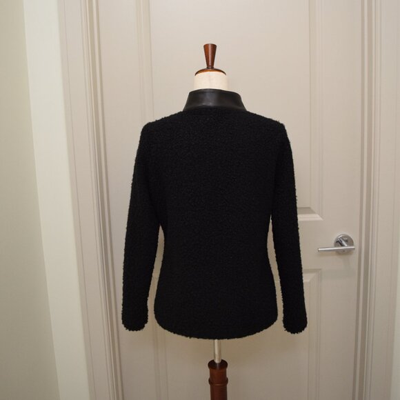 Hilton Hollis - Black Boucle and Leather Jacket - M - Picture 5 of 8